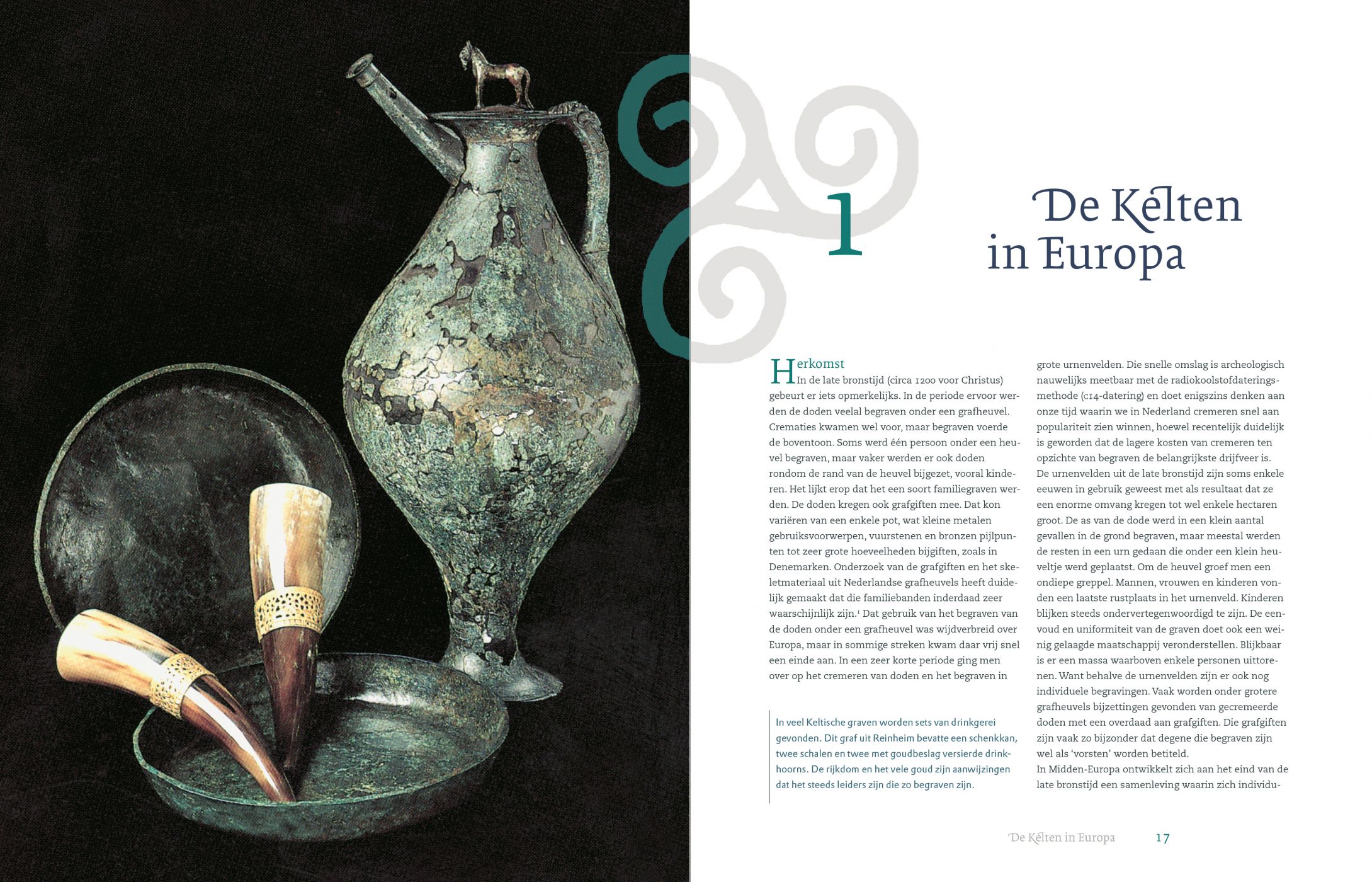 Inkijkexemplaar van het boek: <em>Op zoek naar de Kelten. Nieuwe archeologische ontdekkingen tussen Noordzee en Rijn</em> - © Uitgeverij Matrijs
