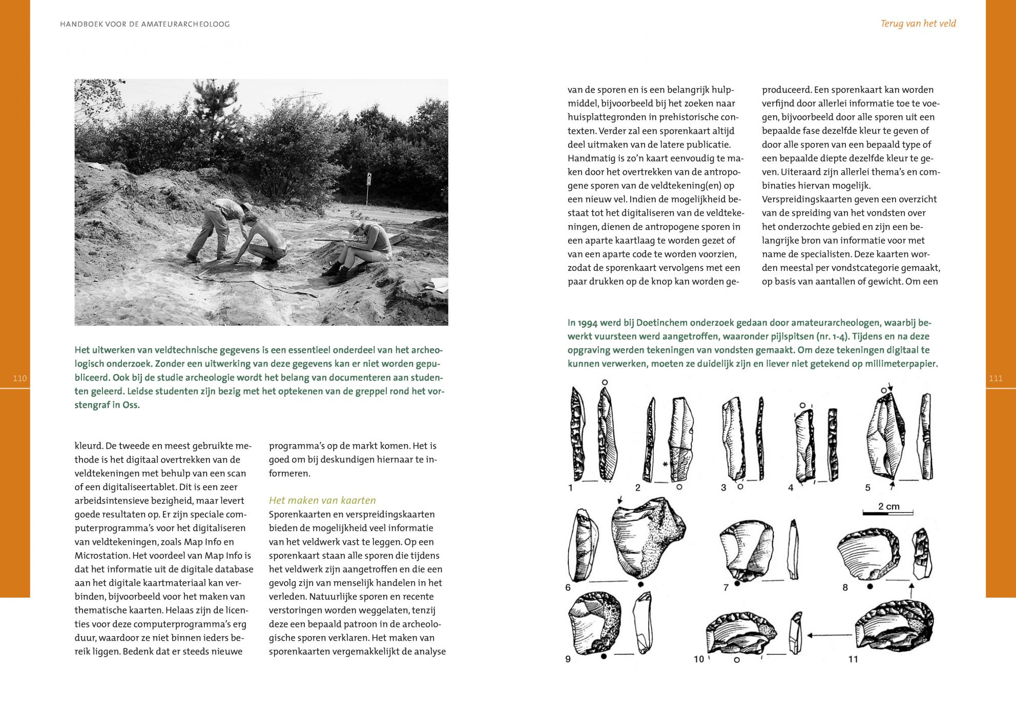Inkijkexemplaar van het boek: <em>Van bodemvondst tot database. Handboek voor de amateurarcheoloog</em> - © Uitgeverij Matrijs