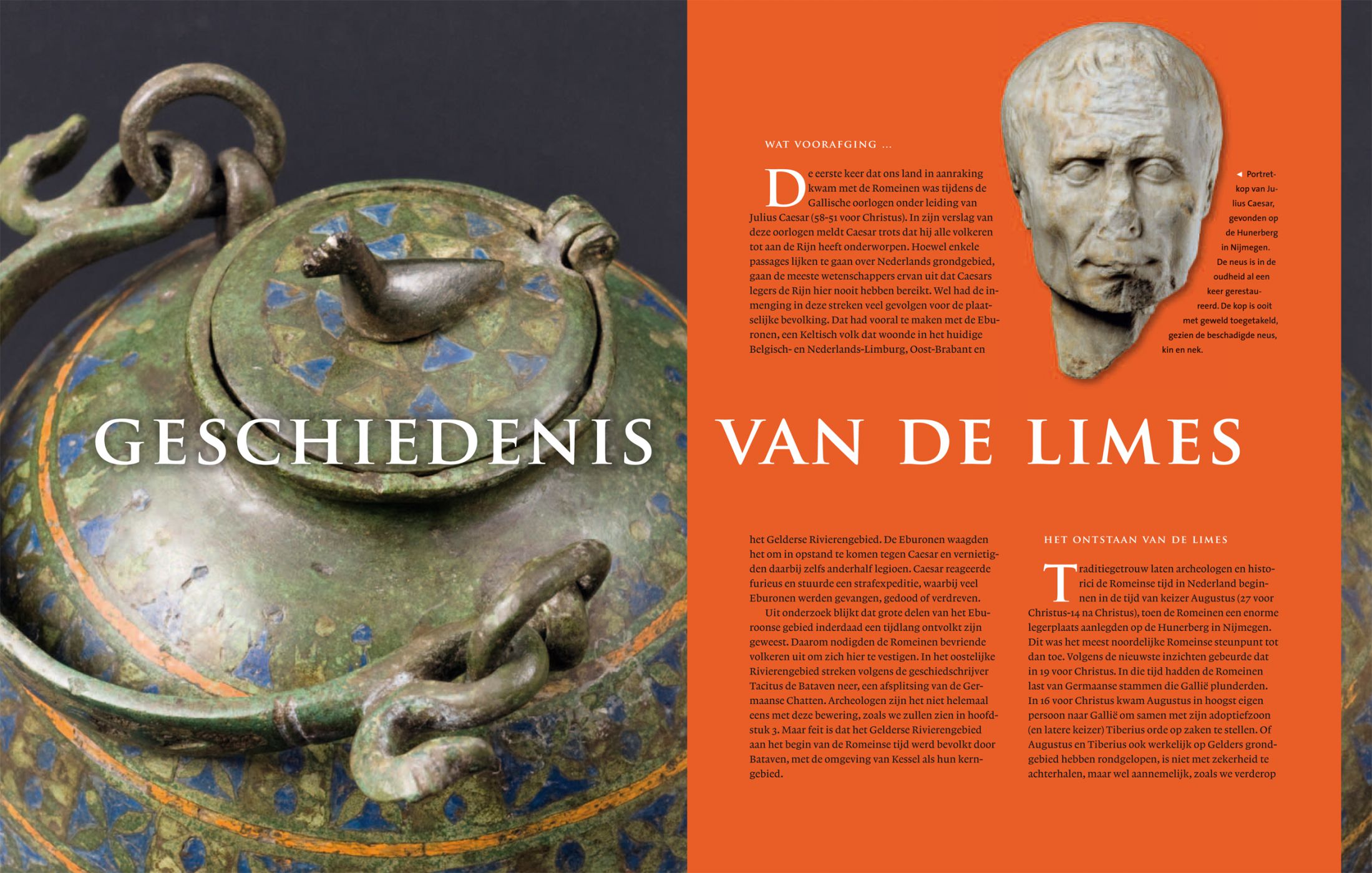 Inkijkexemplaar van het boek: <em>Grens van het Romeinse Rijk. De limes in Gelderland</em> - © Uitgeverij Matrijs