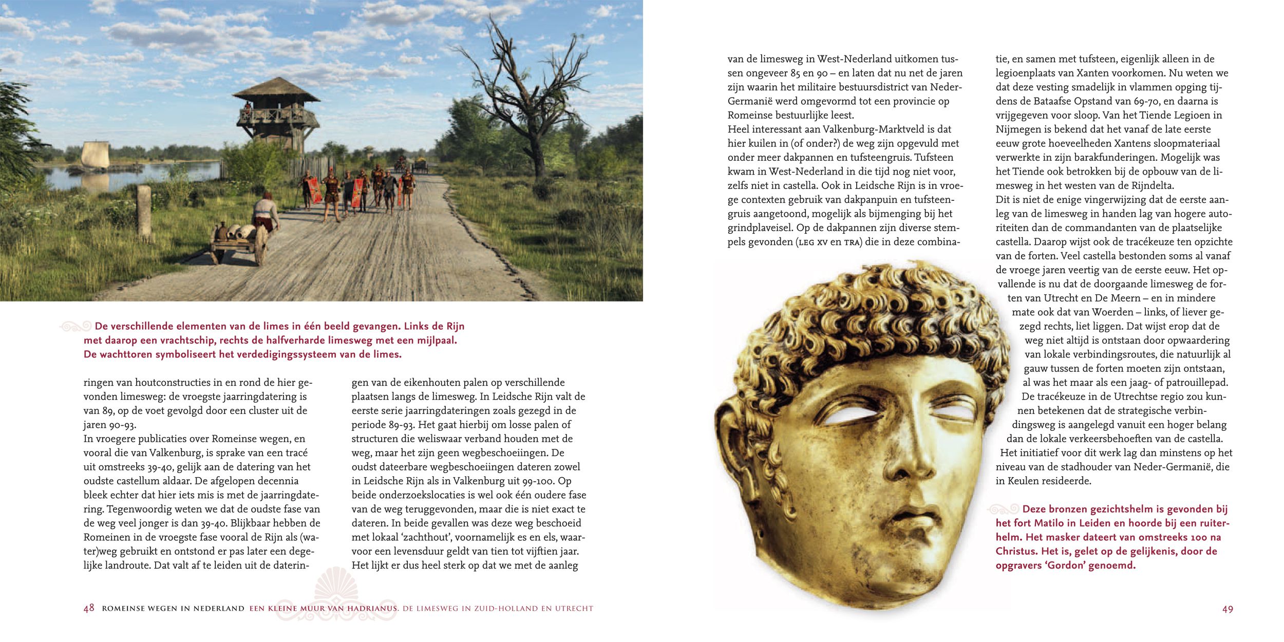Inkijkexemplaar van het boek: <em>Romeinse wegen in Nederland</em> - © Uitgeverij Matrijs