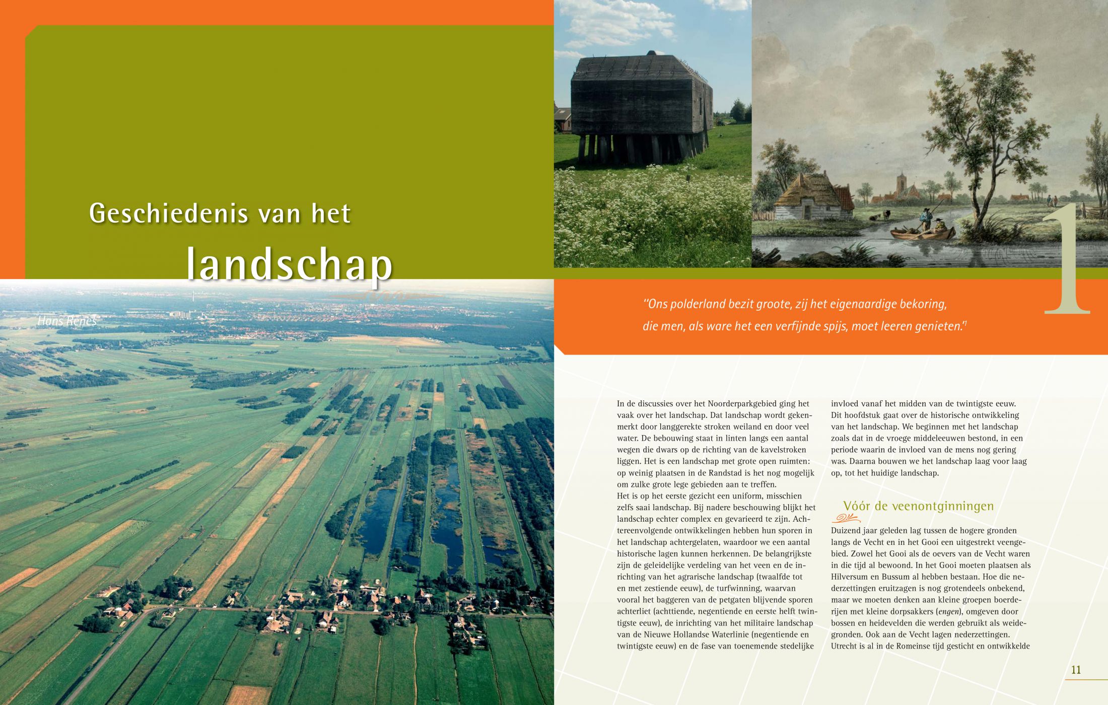 Inkijkexemplaar van het boek: <em>Noorderpark. Herinrichting van het landschap tussen Utrecht en het Gooi</em> - © Uitgeverij Matrijs