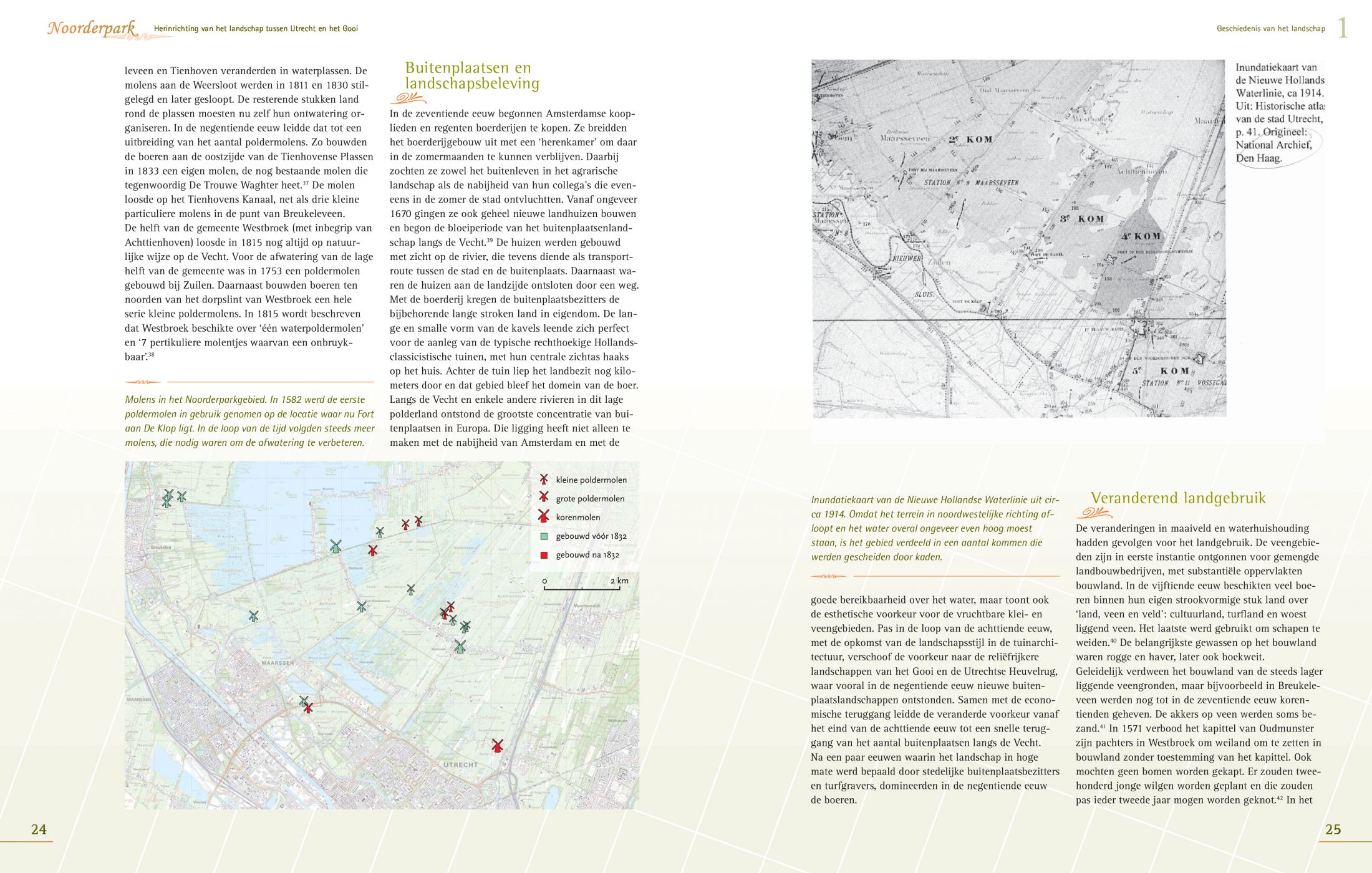 Inkijkexemplaar van het boek: <em>Noorderpark. Herinrichting van het landschap tussen Utrecht en het Gooi</em> - © Uitgeverij Matrijs