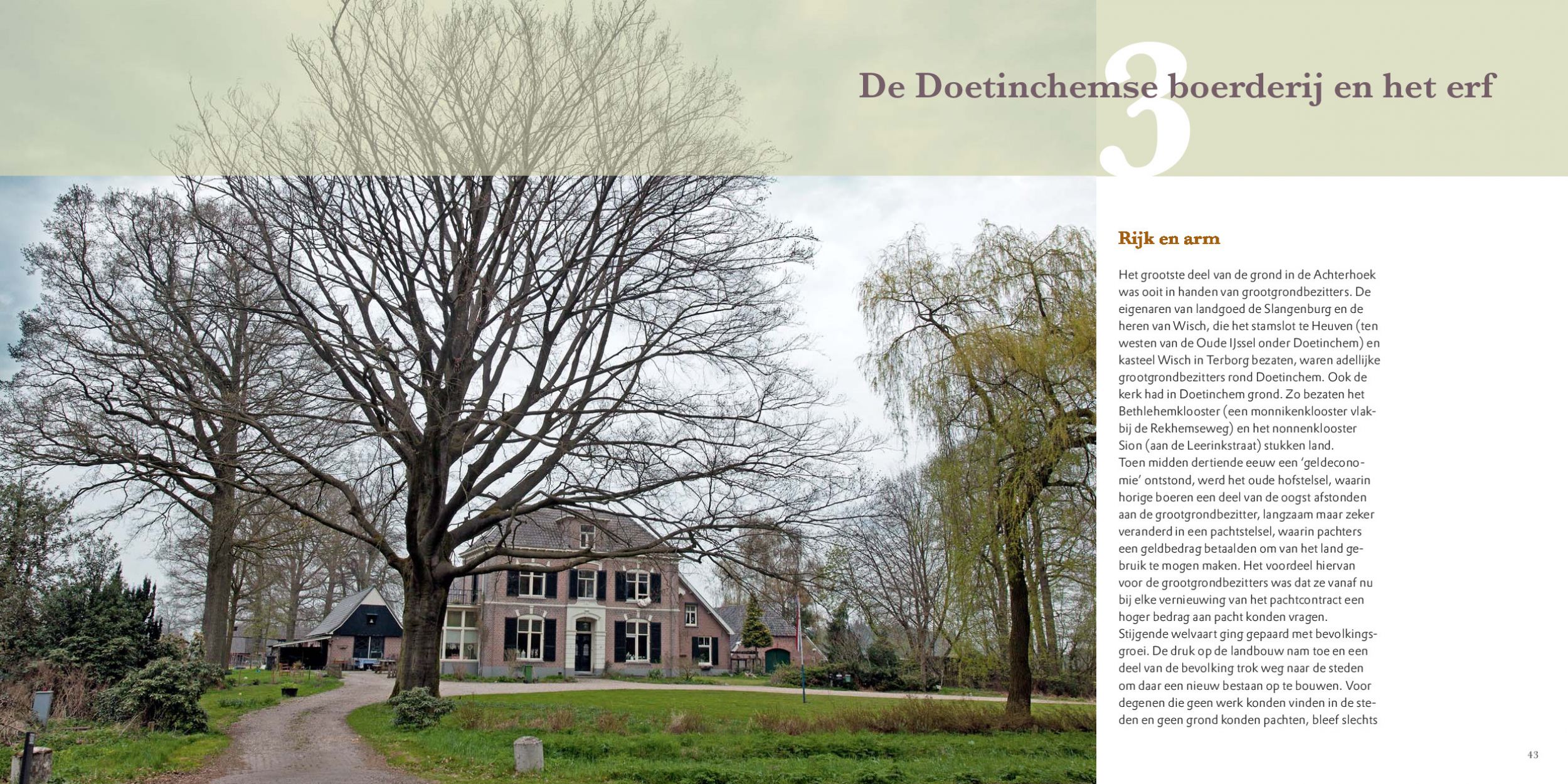 Inkijkexemplaar van het boek: <em>Erfbeplanting rond Doetinchem. De inrichting van historische boerenerven</em> - © Uitgeverij Matrijs