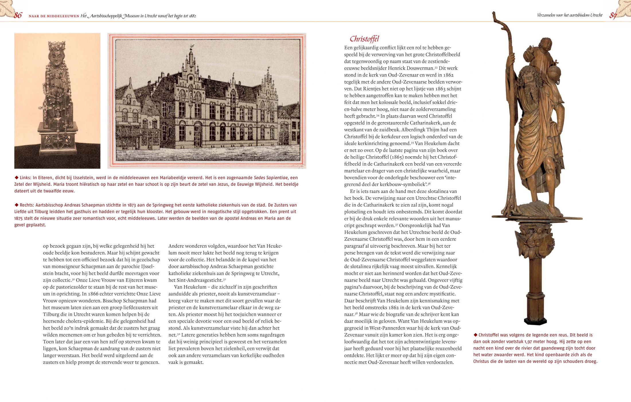 Inkijkexemplaar van het boek: <em>Naar de middeleeuwen. Het Aartsbisschoppelijk Museum in Utrecht vanaf het begin tot 1882</em> - © Uitgeverij Matrijs