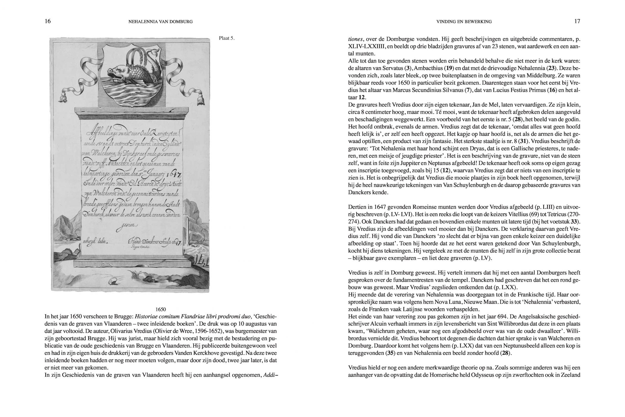 Inkijkexemplaar van het boek: <em>Nehalennia van Domburg. Geschiedenis van de stenen monumenten</em> - © Uitgeverij Matrijs