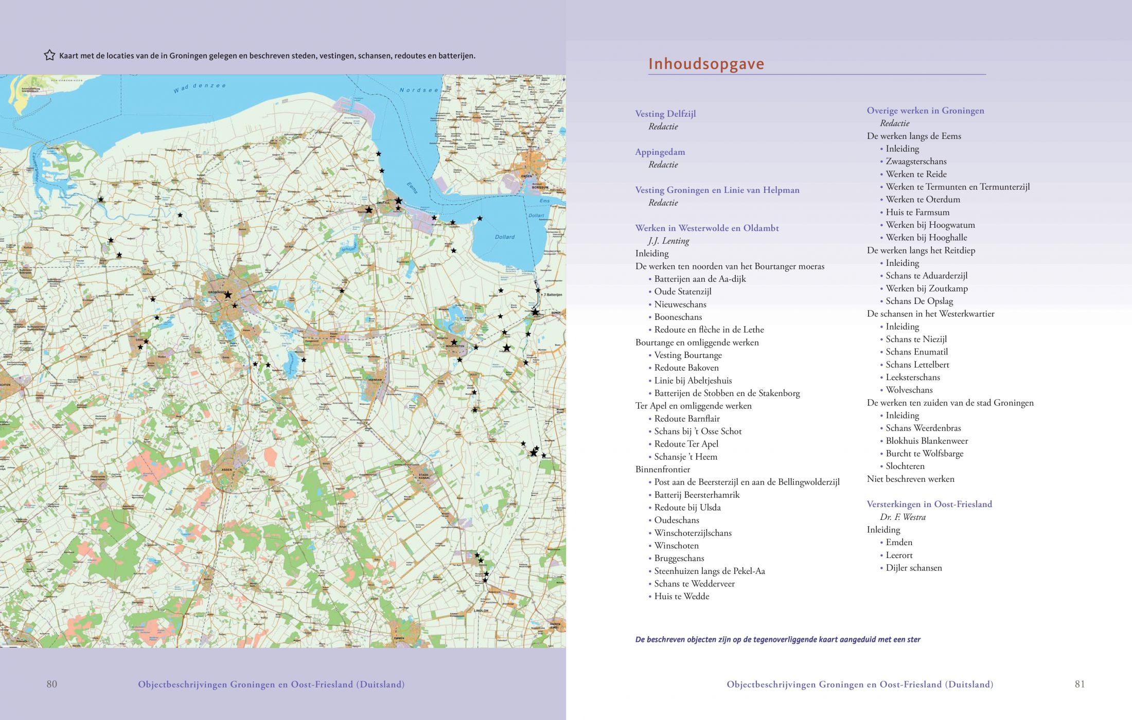 Inkijkexemplaar van het boek: <em>Atlas van historische verdedigingswerken in Nederland. Groningen, Friesland, Drenthe</em> - © Uitgeverij Matrijs
