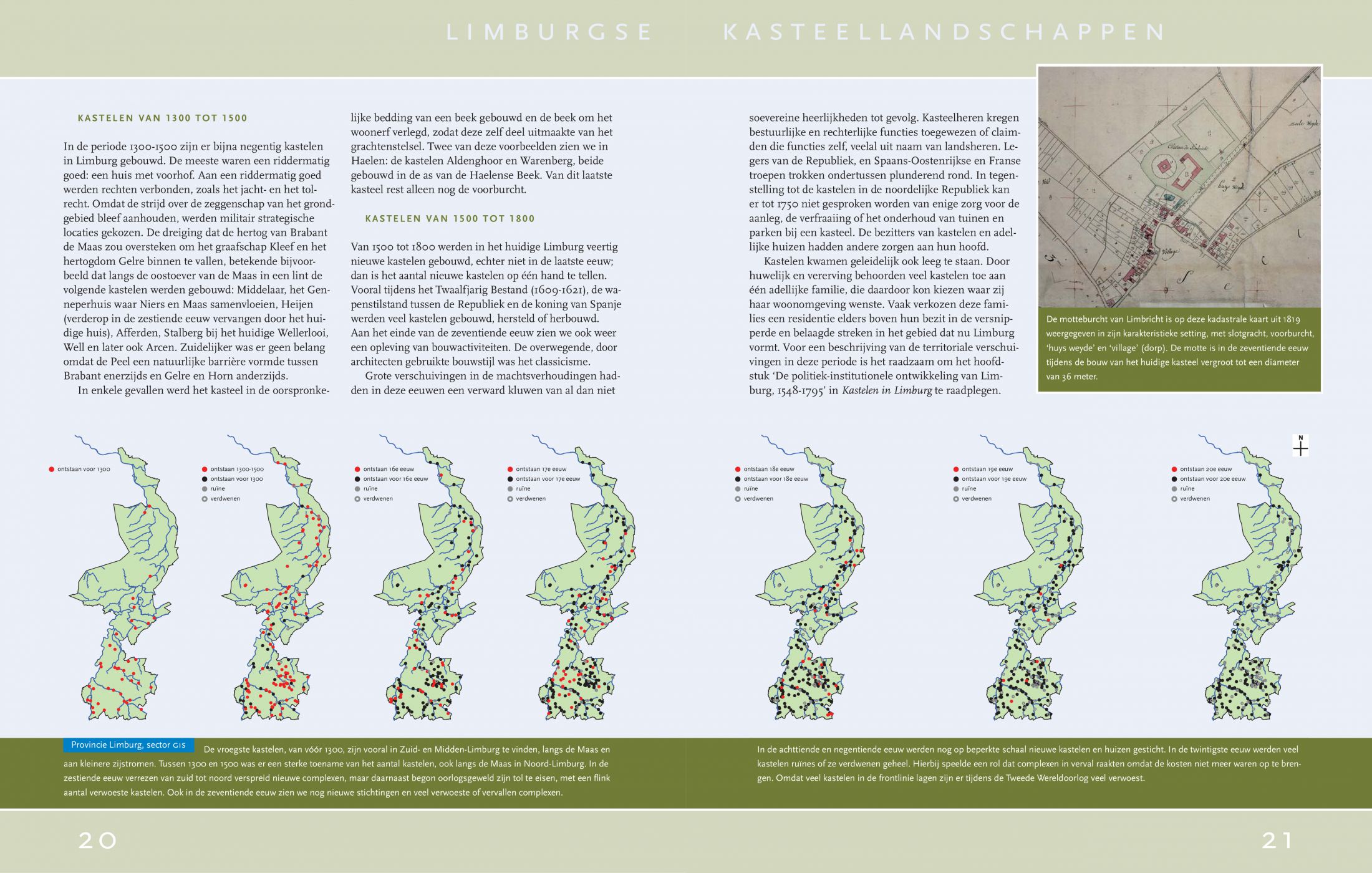 Inkijkexemplaar van het boek: <em>Kasteel en landschap in Limburg</em> - © Uitgeverij Matrijs