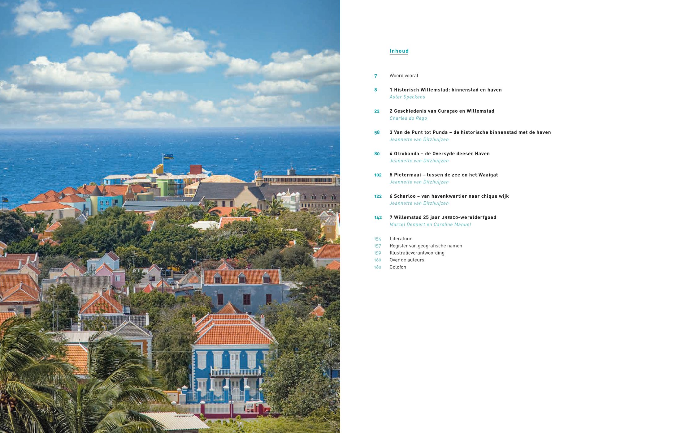 Inkijkexemplaar van het boek: <em>Willemstad Werelderfgoed. Kleurrijke stad aan een natuurlijke haven</em> - © Uitgeverij Matrijs
