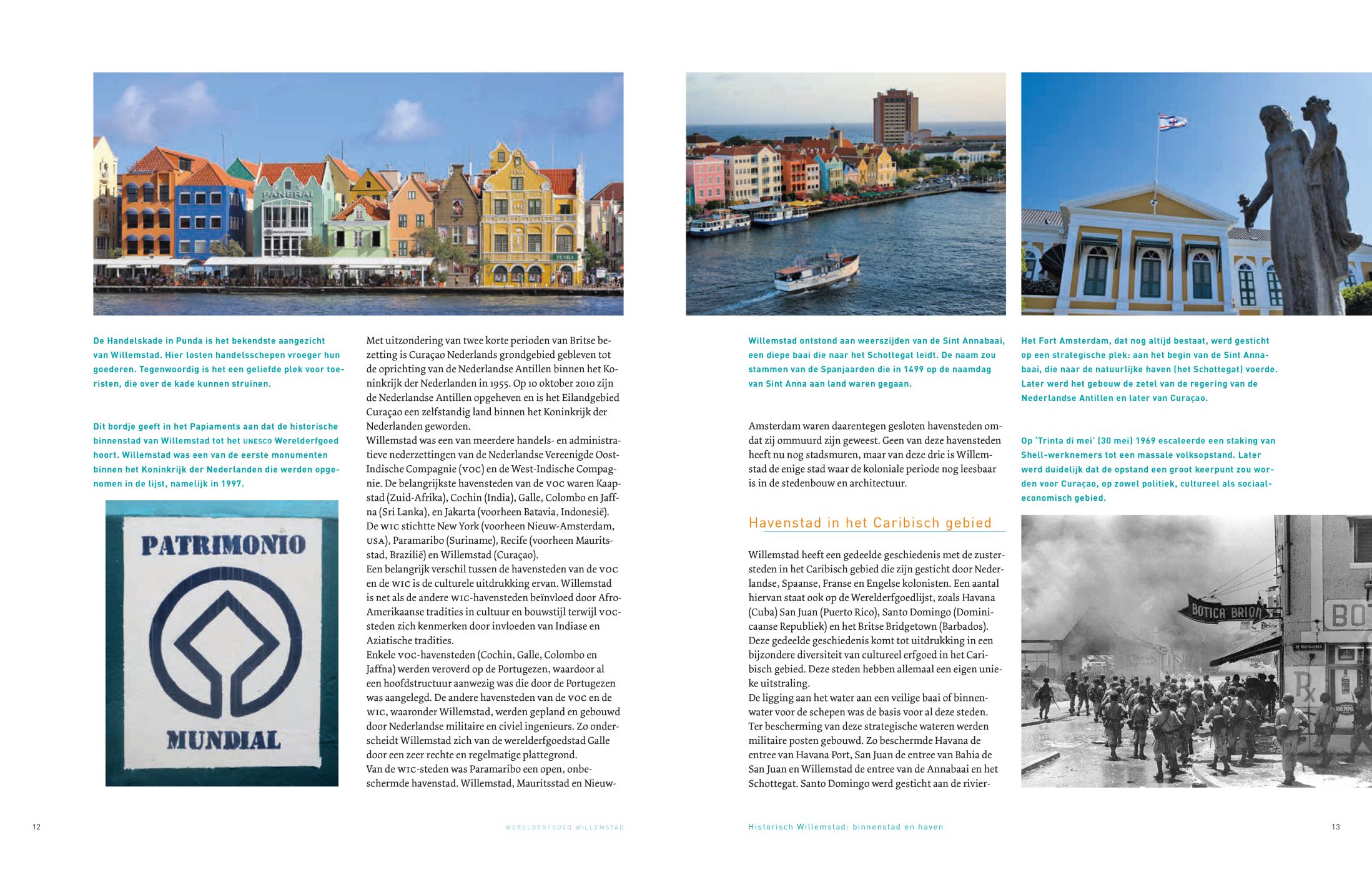Inkijkexemplaar van het boek: <em>Willemstad Werelderfgoed. Kleurrijke stad aan een natuurlijke haven</em> - © Uitgeverij Matrijs
