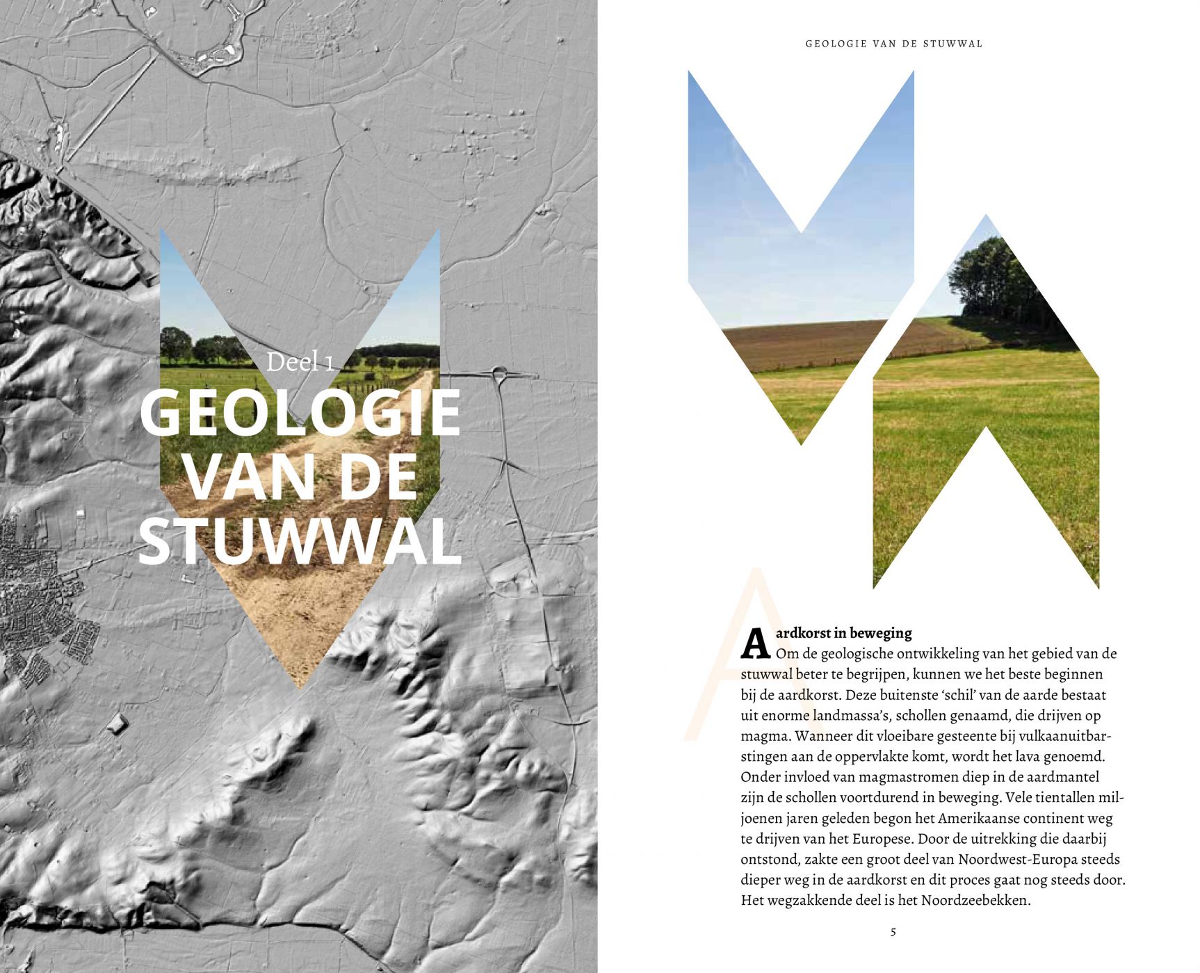Inkijkexemplaar van het boek: <em>Geopaden op de stuwwal. 12 geologische wandelingen in het stuwwalgebied tussen Kleve, Nijmegen en Mook</em> - © Uitgeverij Matrijs