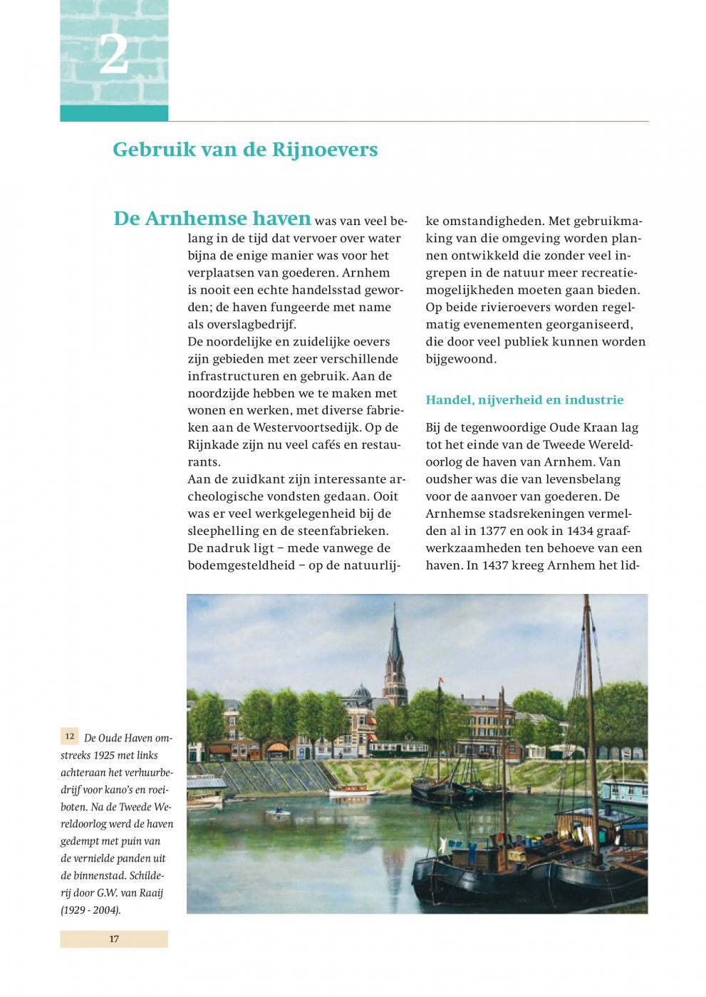 Inkijkexemplaar van het boek: <em>De Arnhemse Rijnoevers.  Wonen, werken en recreatie aan de rivier</em> - © Uitgeverij Matrijs