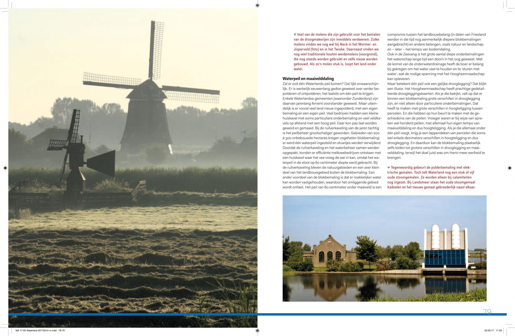 Inkijkexemplaar van het boek: <em>Boeren in Waterland. Streekbewoners over veranderingen in het landschap</em> - © Uitgeverij Matrijs