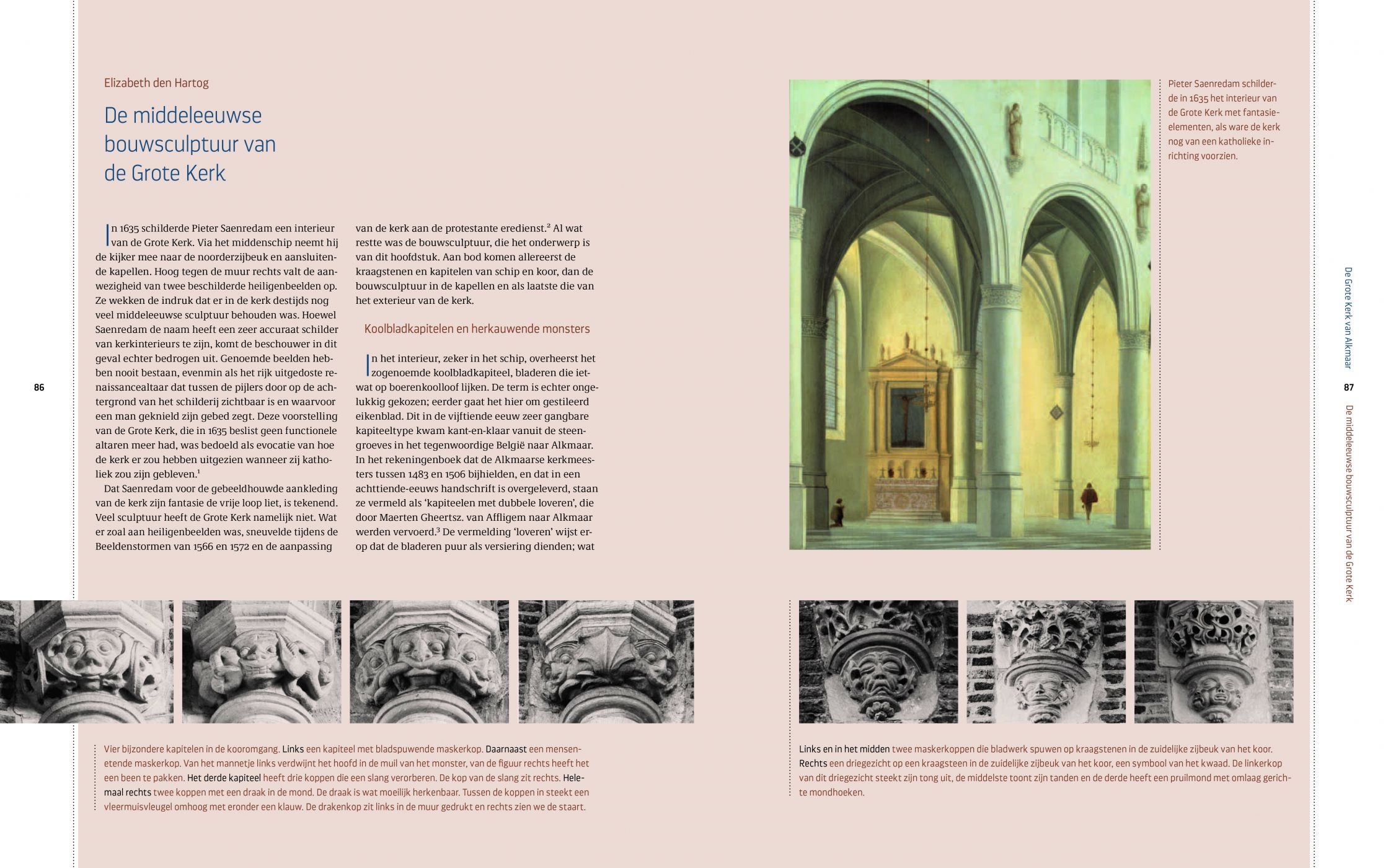 Inkijkexemplaar van het boek: <em>De Grote Kerk van Alkmaar. 500 jaar bouwen en behouden</em> - © Uitgeverij Matrijs