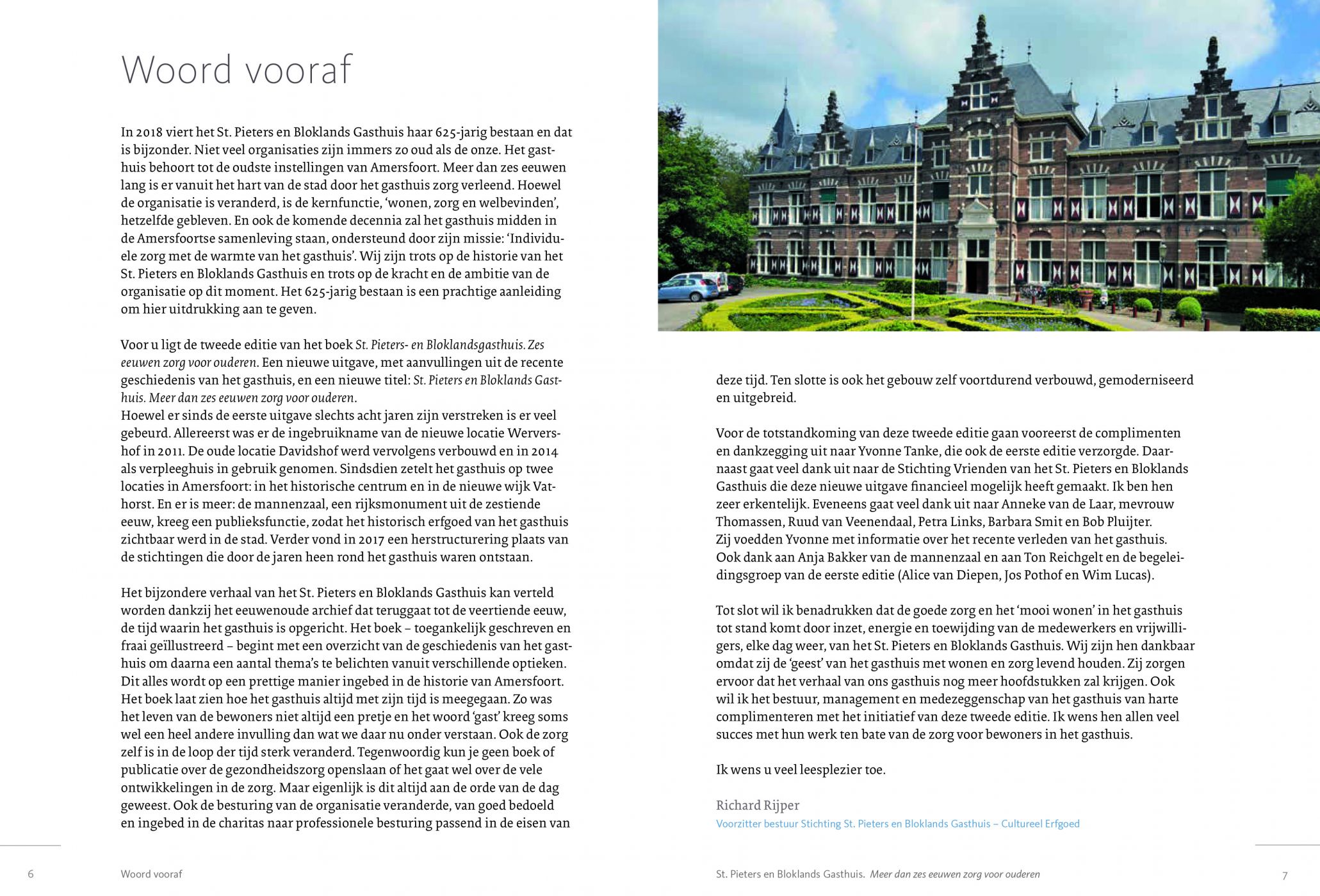 Inkijkexemplaar van het boek: <em>St. Pieters en Bloklands Gasthuis. Meer dan zes eeuwen zorg voor ouderen</em> - © Uitgeverij Matrijs