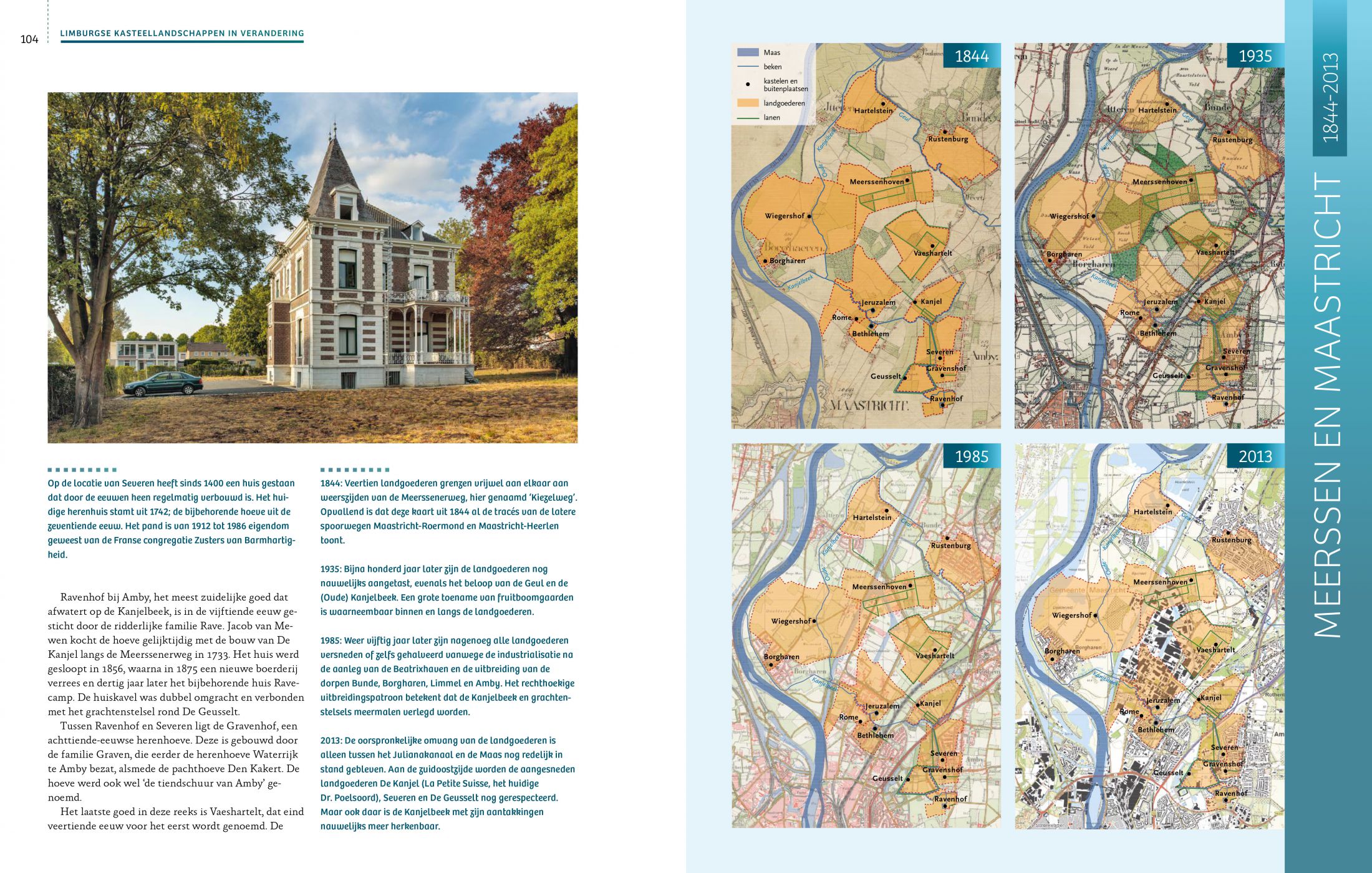 Inkijkexemplaar van het boek: <em>Limburgse kasteellandschappen in verandering</em> - © Uitgeverij Matrijs
