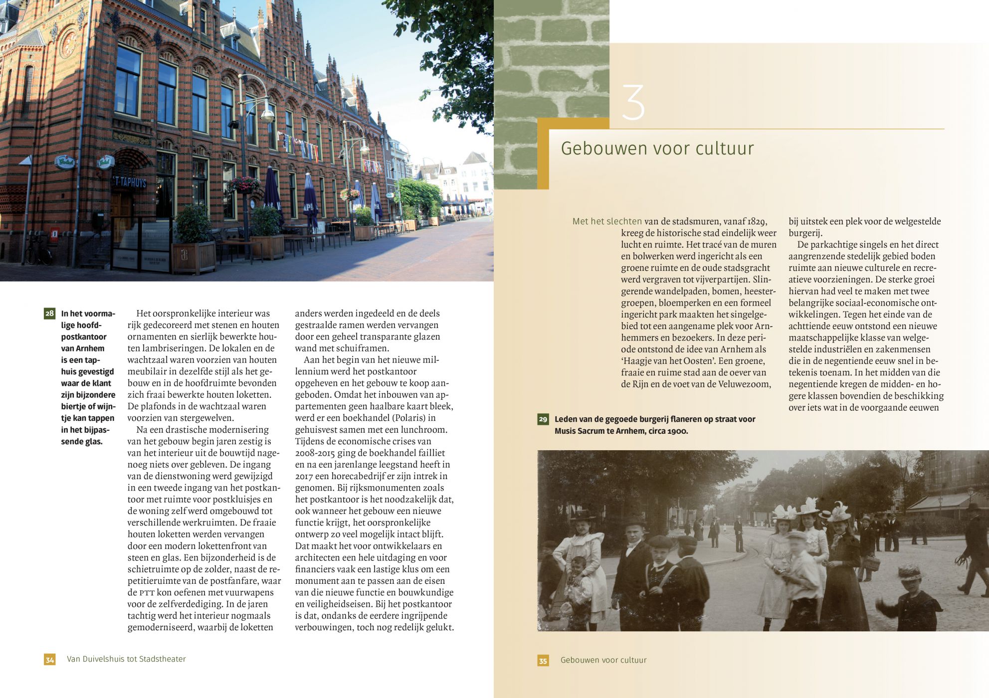 Inkijkexemplaar van het boek: <em>Van Duivelshuis tot Stadstheater. Monumenten van bestuur en cultuur in Arnhem</em> - © Uitgeverij Matrijs