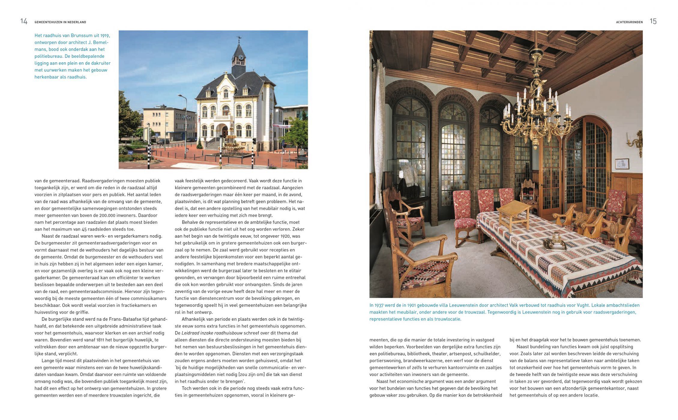 Inkijkexemplaar van het boek: <em>Gemeentehuizen in Nederland</em> - © Uitgeverij Matrijs