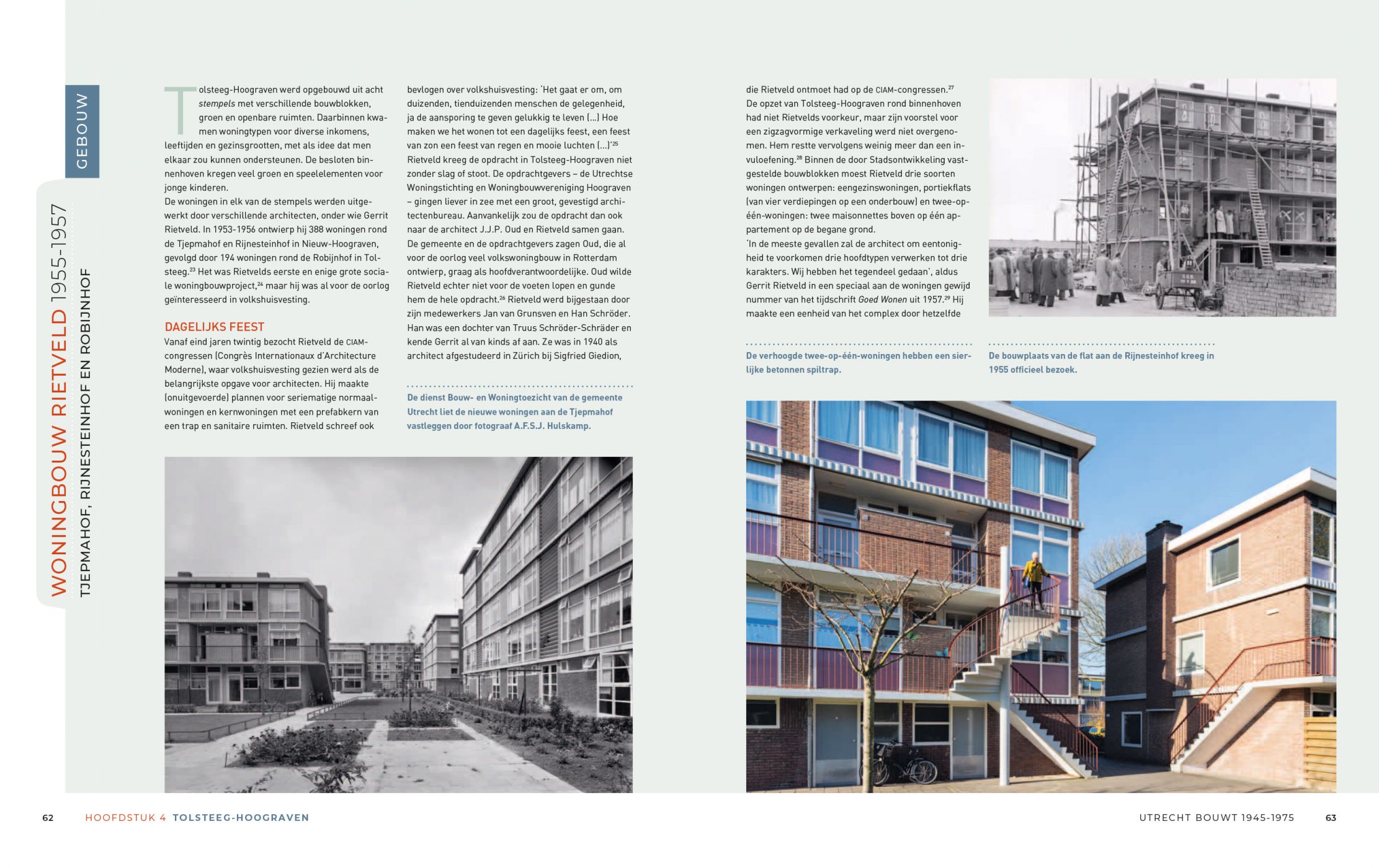 Inkijkexemplaar van het boek: <em>Utrecht bouwt 1945-1975</em> - © Uitgeverij Matrijs