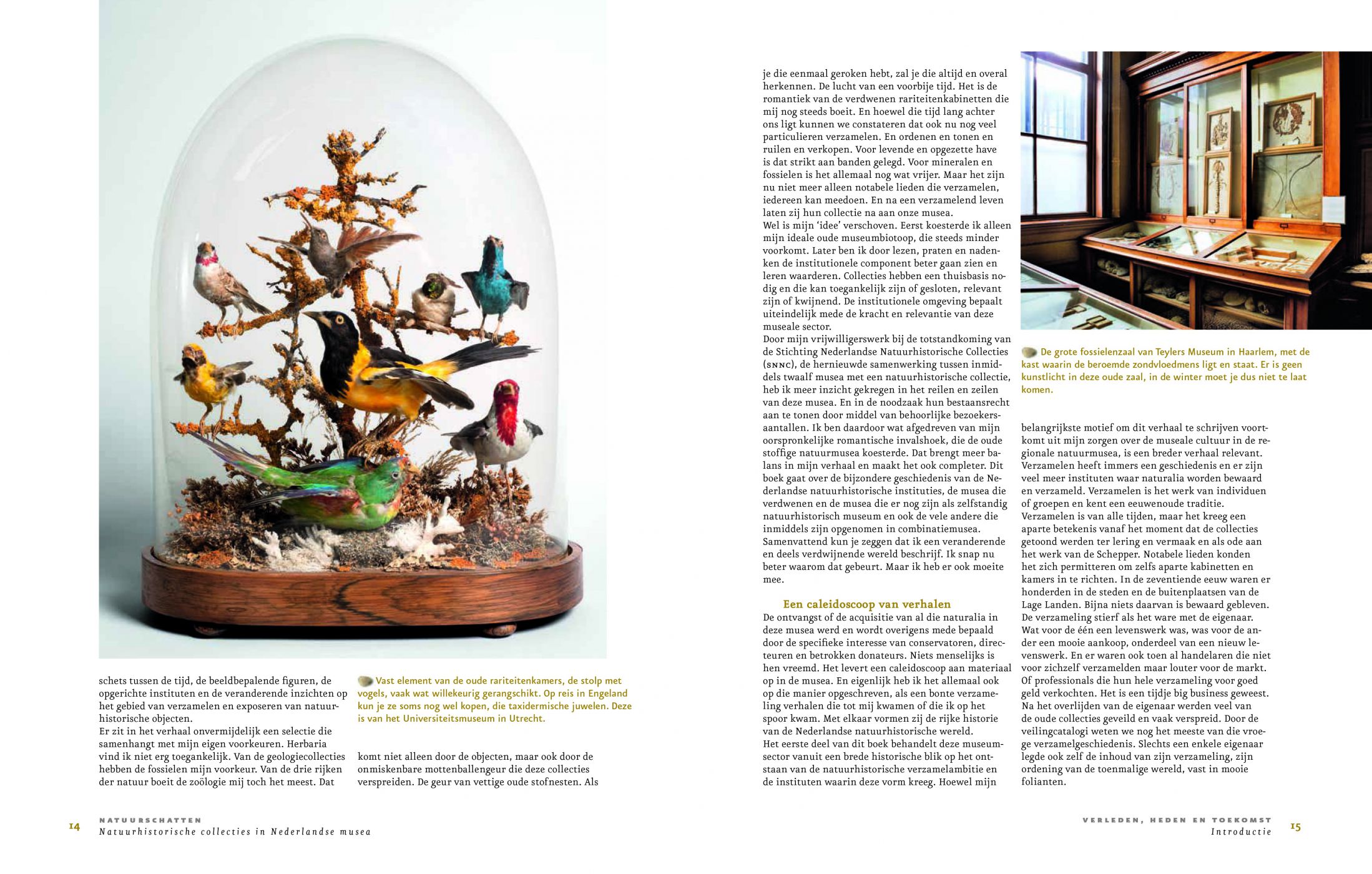 Inkijkexemplaar van het boek: <em>Natuurschatten. Natuurhistorische collecties in Nederlandse musea</em> - © Uitgeverij Matrijs
