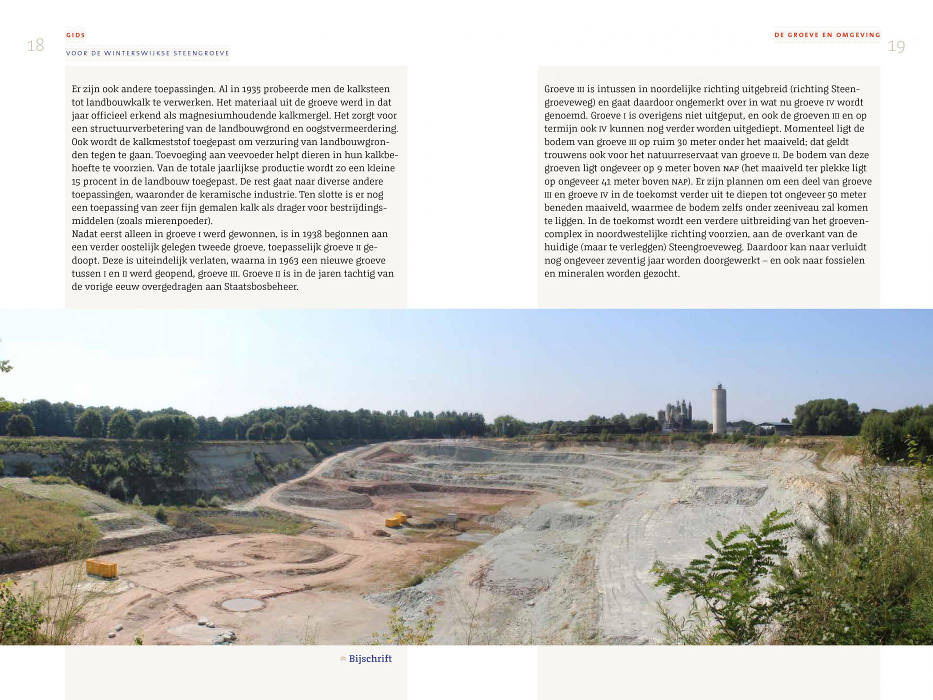 Inkijkexemplaar van het boek: <em>Gids voor de Winterswijkse steengroeve. Fossielen en mineralen</em> - © Uitgeverij Matrijs