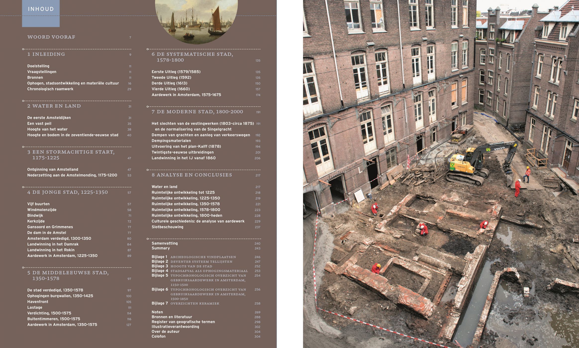 Inkijkexemplaar van het boek: <em>Graaf- en modderwerk. Een archeologische stadsgeschiedenis van Amsterdam</em> - © Uitgeverij Matrijs