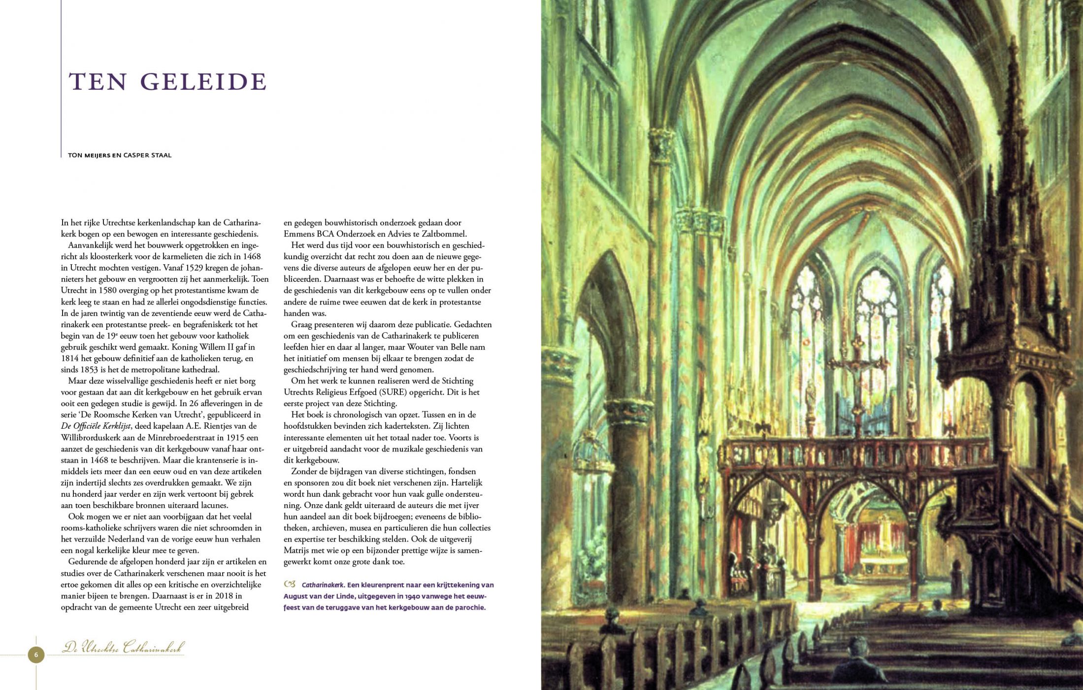 Inkijkexemplaar van het boek: <em>De Utrechtse Catharinakerk</em> - © Uitgeverij Matrijs