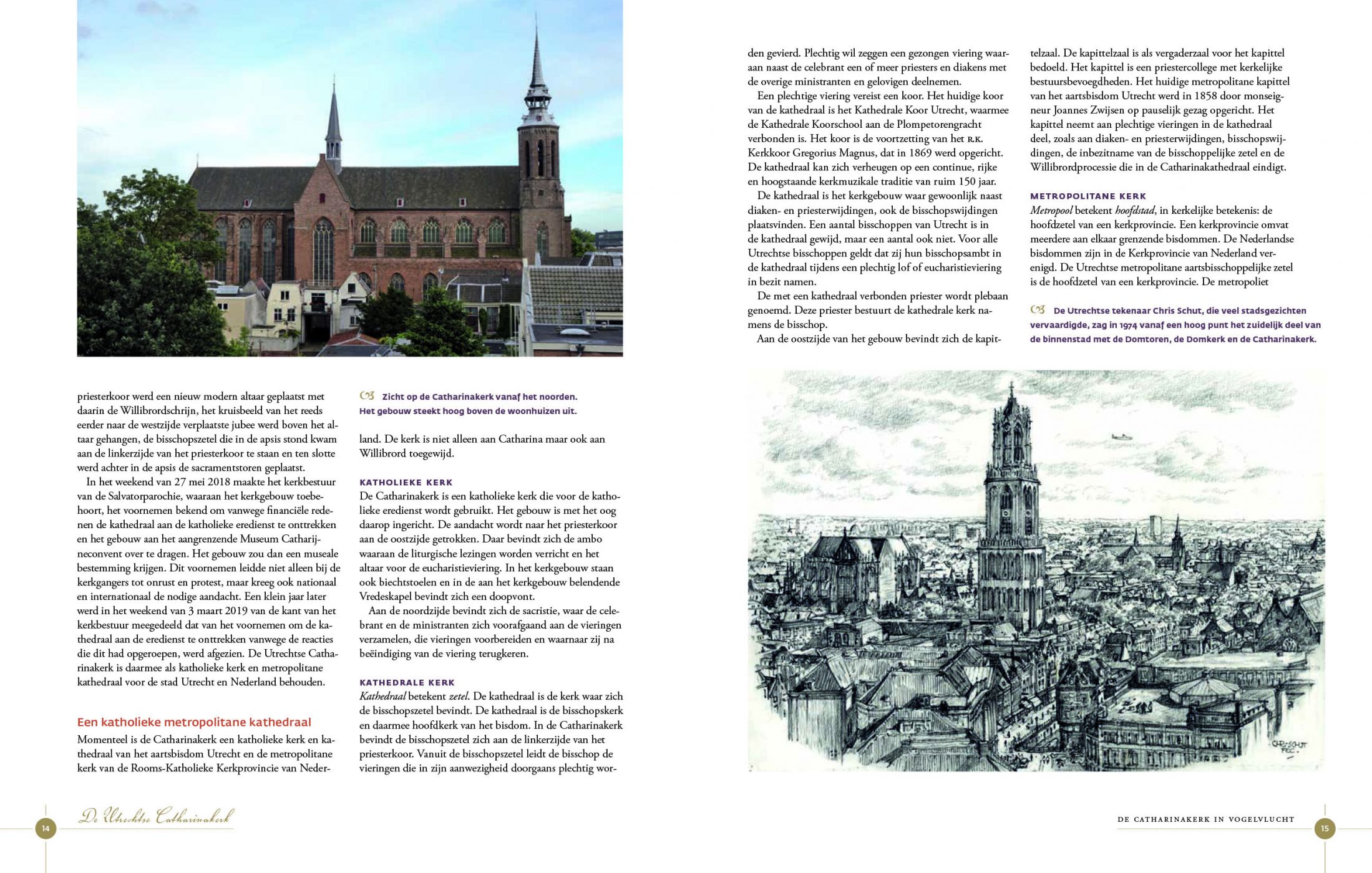 Inkijkexemplaar van het boek: <em>De Utrechtse Catharinakerk</em> - © Uitgeverij Matrijs