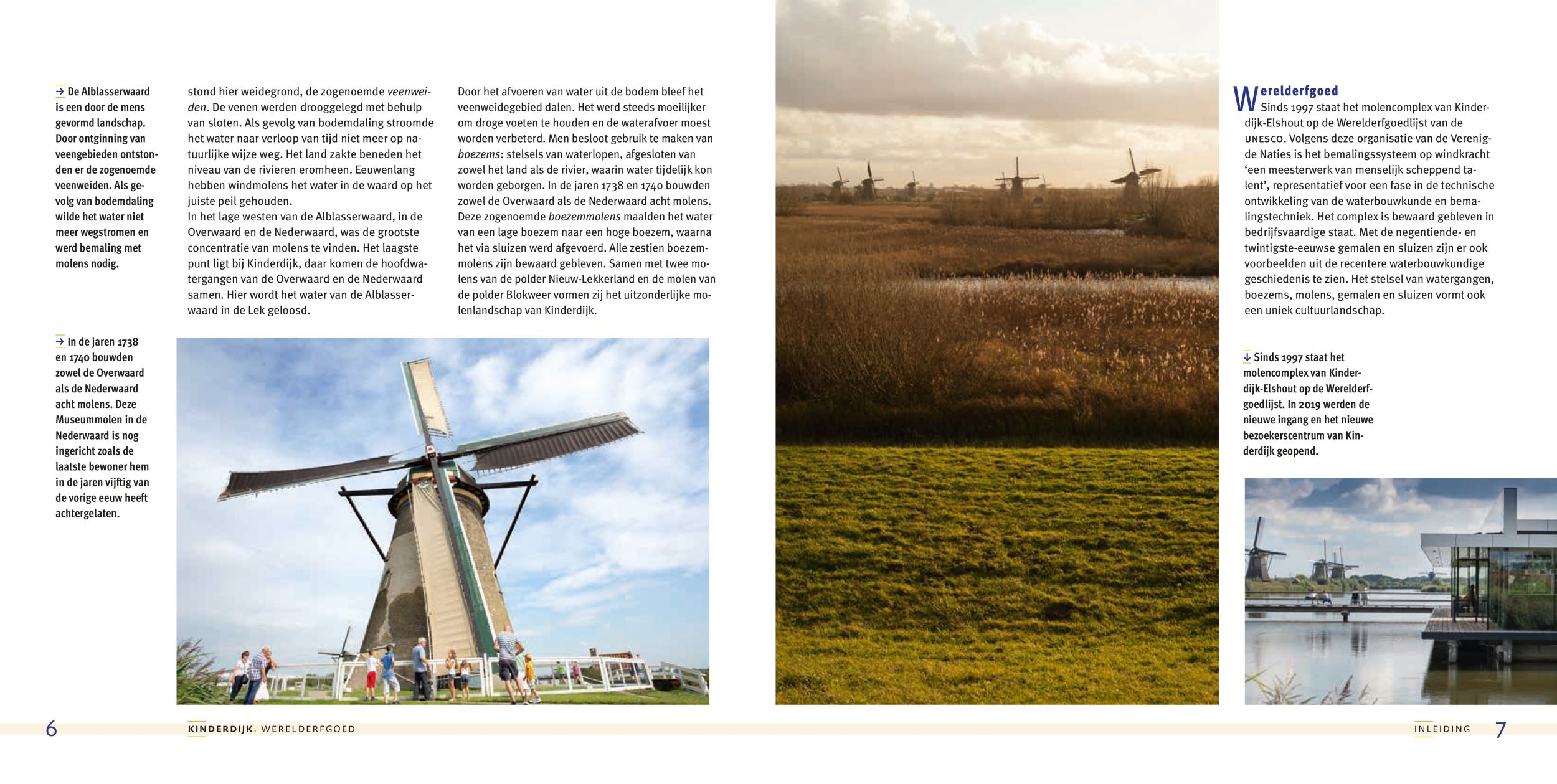 Inkijkexemplaar van het boek: <em>Kinderdijk. Werelderfgoed</em> - © Uitgeverij Matrijs
