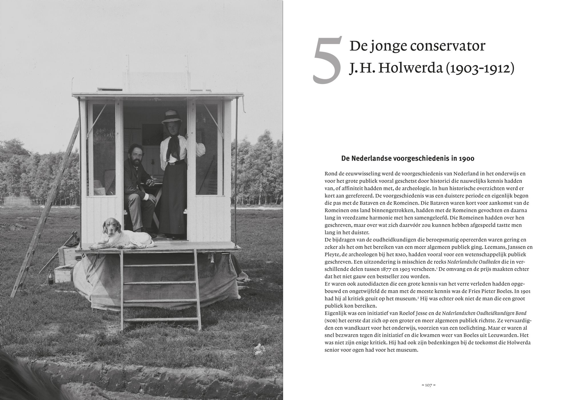 Inkijkexemplaar van het boek: <em>Parallelle sporen. Een dubbelbiografie over de archeologen Jan Hendrik Holwerda (1873-1951) en Albert Egges van Giffen (1884-1973)</em> - © Uitgeverij Matrijs