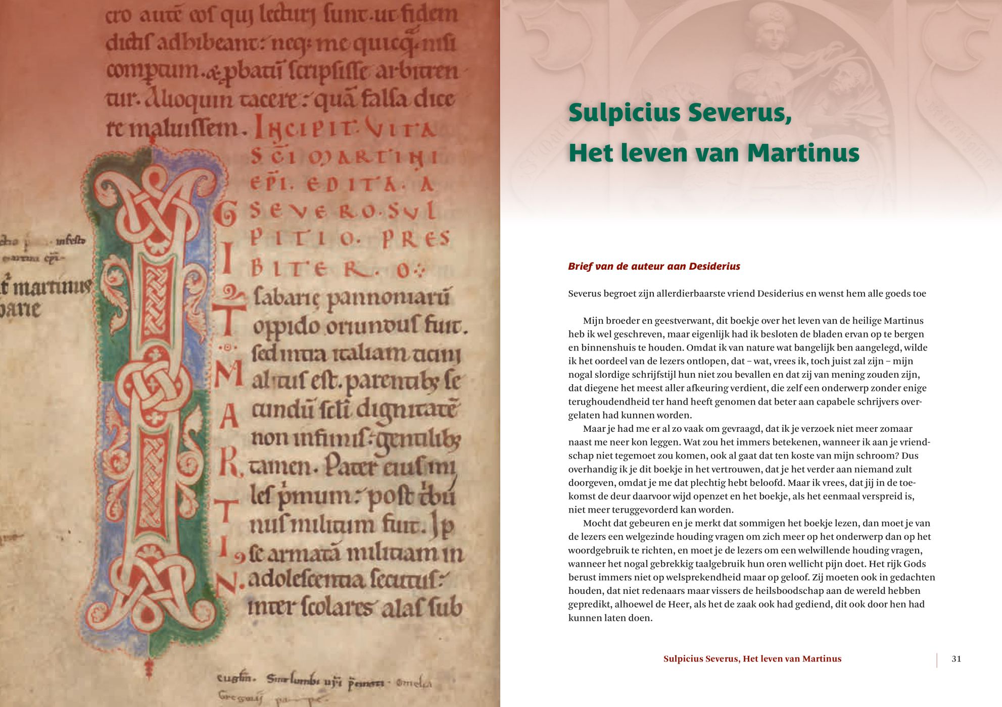 Inkijkexemplaar van het boek: <em>De levensweg van Martinus van Tours. Volgens Sulpicius Severus en Gregorius van Tours</em> - © Uitgeverij Matrijs