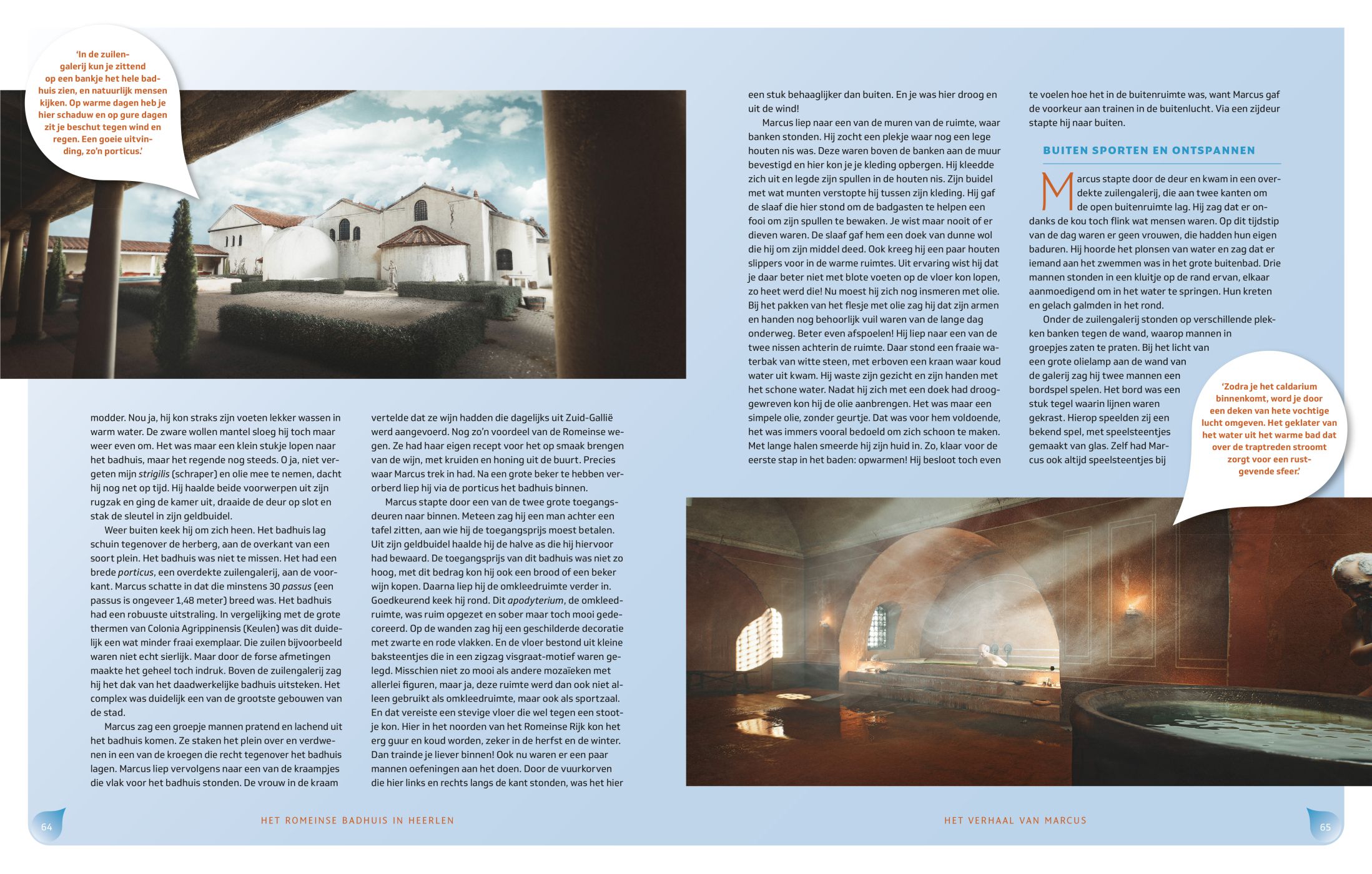 Inkijkexemplaar van het boek: <em>Het Romeinse badhuis in Heerlen</em> - © Uitgeverij Matrijs