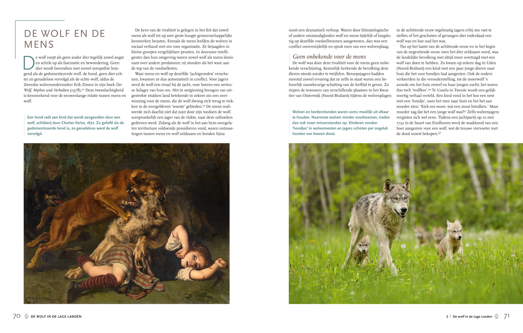 Inkijkexemplaar van het boek: <em>De wolf in de Lage Landen. Een historisch overzicht</em> - © Uitgeverij Matrijs