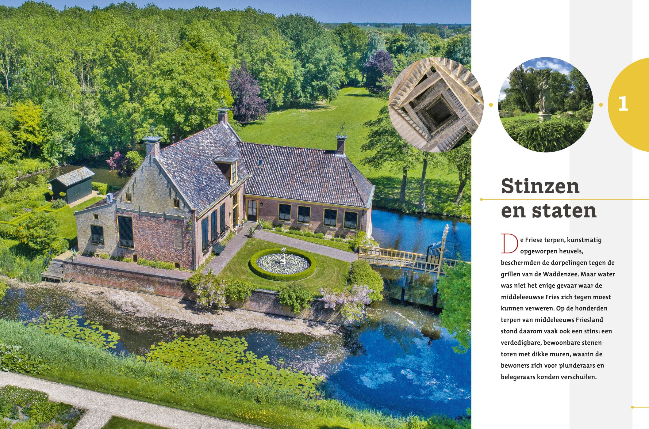 Inkijkexemplaar van het boek: <em>Erfgoed in Friesland. Stinzen en staten</em> - © Uitgeverij Matrijs