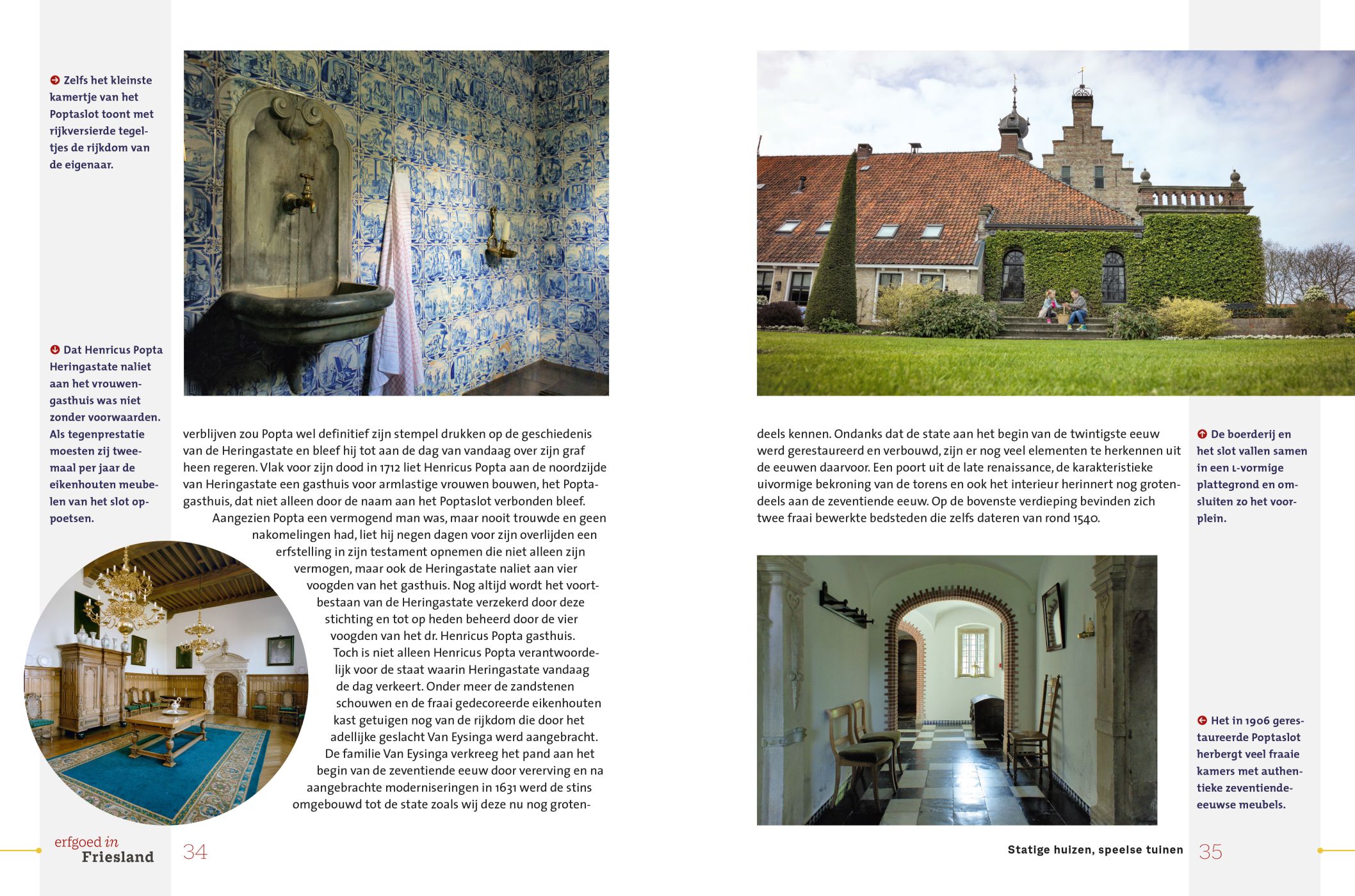Inkijkexemplaar van het boek: <em>Erfgoed in Friesland. Stinzen en staten</em> - © Uitgeverij Matrijs