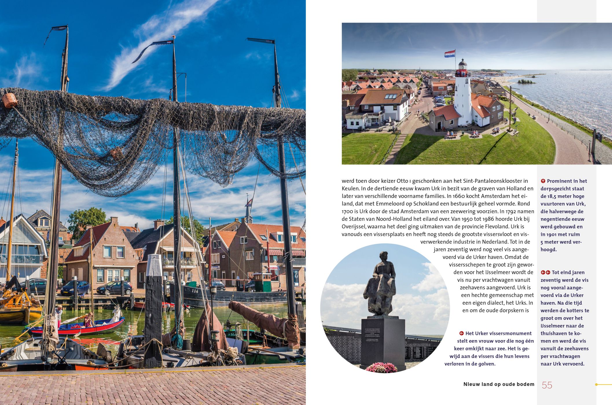 Inkijkexemplaar van het boek: <em>Erfgoed in Flevoland. Nieuw land op oude bodem</em> - © Uitgeverij Matrijs