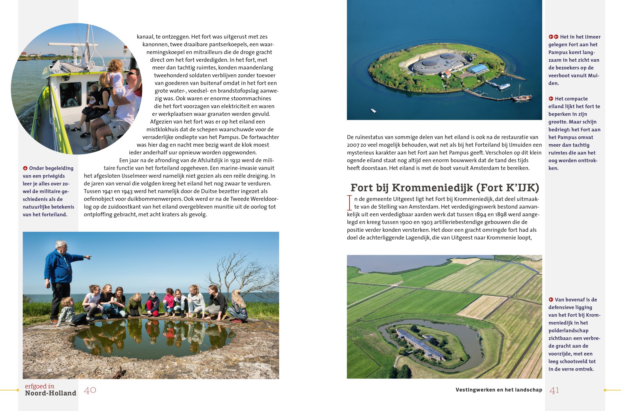 Inkijkexemplaar van het boek: <em>Erfgoed in Noord-Holland. Vestingen en forten</em> - © Uitgeverij Matrijs