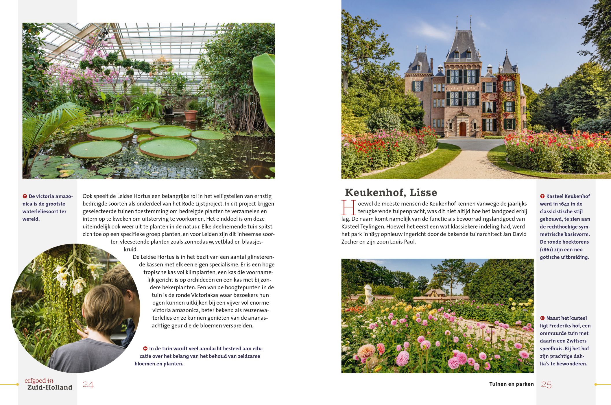 Inkijkexemplaar van het boek: <em>Erfgoed in Zuid-Holland. Tuinen en parken</em> - © Uitgeverij Matrijs