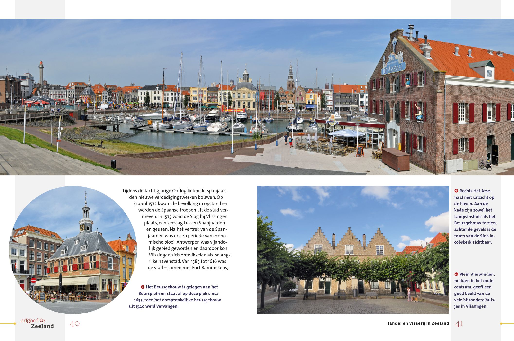 Inkijkexemplaar van het boek: <em>Erfgoed in Zeeland. Havensteden en vissersplaatsen</em> - © Uitgeverij Matrijs